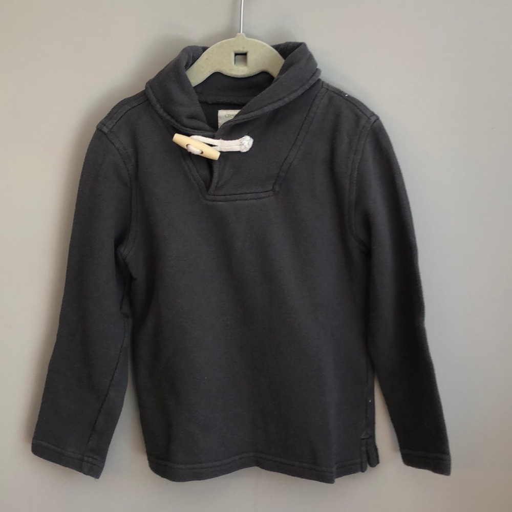 JCREW preppy roll collar sweatshirt.